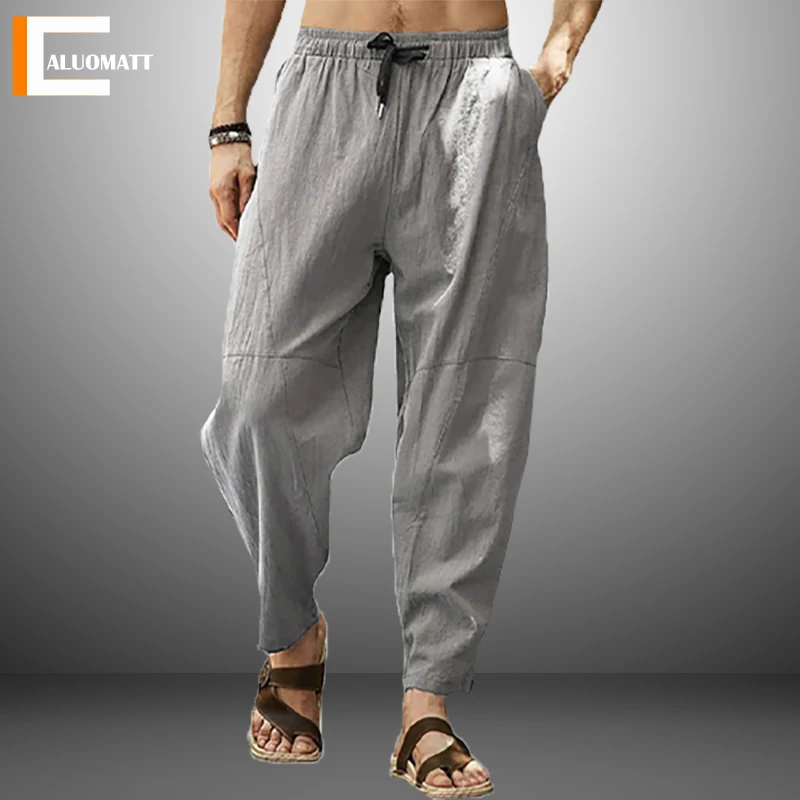 Baggy 2022 New Men's Cotton Linen Harem Pants Male Summer Solid Color Casual Pants Men Japanese Vintage Trousers Plus Size M-5XL 
Baggy 2022 New Men's Cotton Linen Harem Pants Male Summer Solid Color Casual Pants Men Japanese Vintage Trousers Plus Size M-5XL