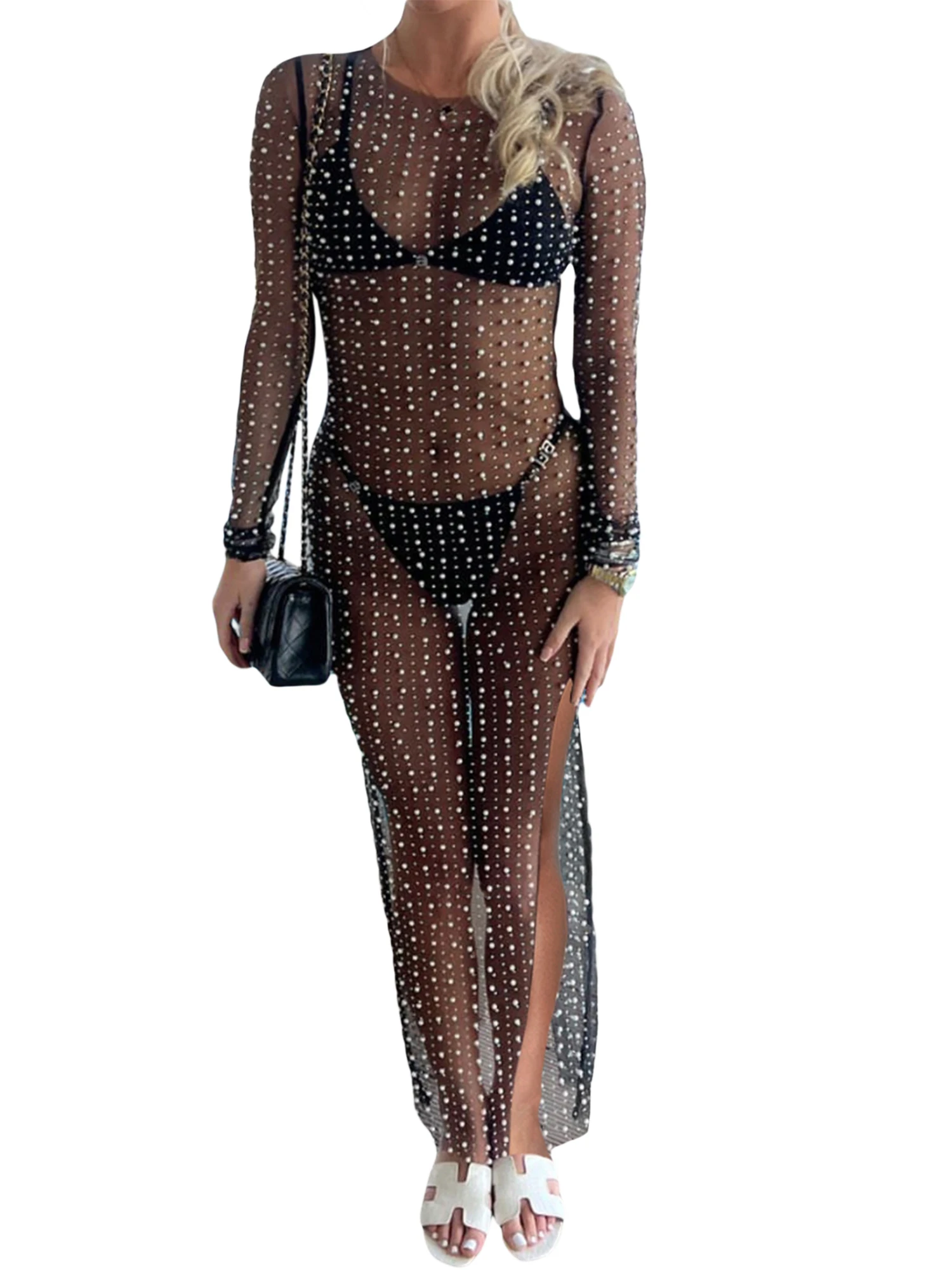 Boho Chic Crochet Tassel Sarong Dress - Sheer Knit Long Cover Up for Women s Bikini Sleeveless and Backless Swimwear
Boho Chic Crochet Tassel Sarong Dress - Sheer Knit Long Cover Up for Women s Bikini Sleeveless and Backless Swimwear
