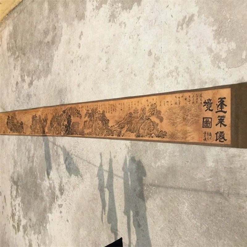 China Ancient Picture Paper Figure Painting Long Scroll Painting Penglai Wonderland
China Ancient Picture Paper Figure Painting Long Scroll Painting Penglai Wonderland