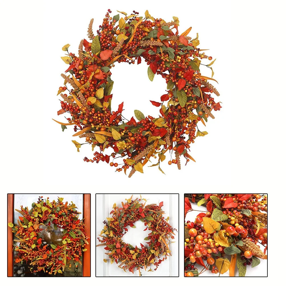 Thanksgiving Simulate Wreath Thanksgiving Garland Artificial Plant Wreath Garland Berry Vine Wreath Party Festival Autumn Decor
Thanksgiving Simulate Wreath Thanksgiving Garland Artificial Plant Wreath Garland Berry Vine Wreath Party Festival Autumn Decor