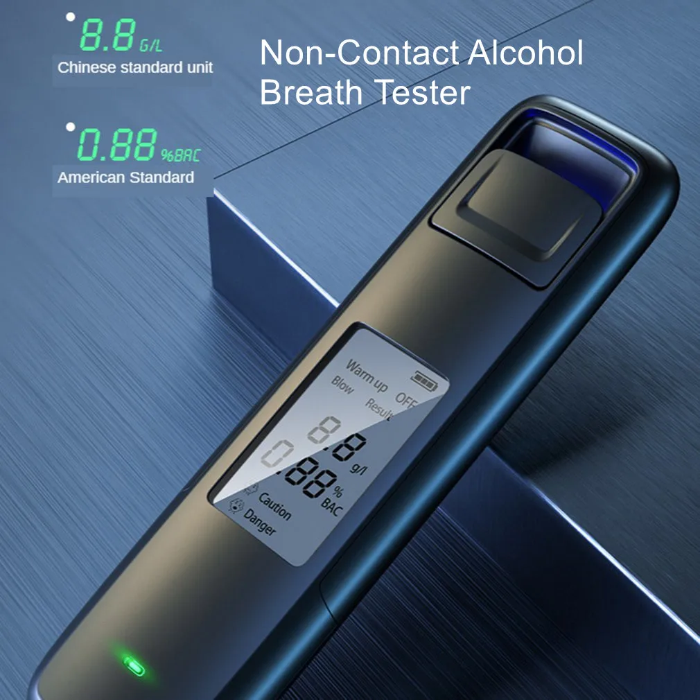 Portable Non-Contact Alcohol Breath Tester with Digital Display Screen USB Rechargeable Breathalyzer Analyzer High Accuracy
Portable Non-Contact Alcohol Breath Tester with Digital Display Screen USB Rechargeable Breathalyzer Analyzer High Accuracy