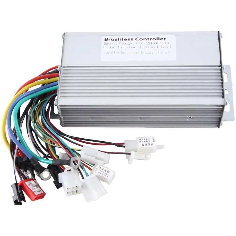 1 Piece 48V 60V 64V 72V 1000W 1500W Electric Controller 12 Tube Dual Mode E-Bike Brushless Controller Silver
1 Piece 48V 60V 64V 72V 1000W 1500W Electric Controller 12 Tube Dual Mode E-Bike Brushless Controller Silver