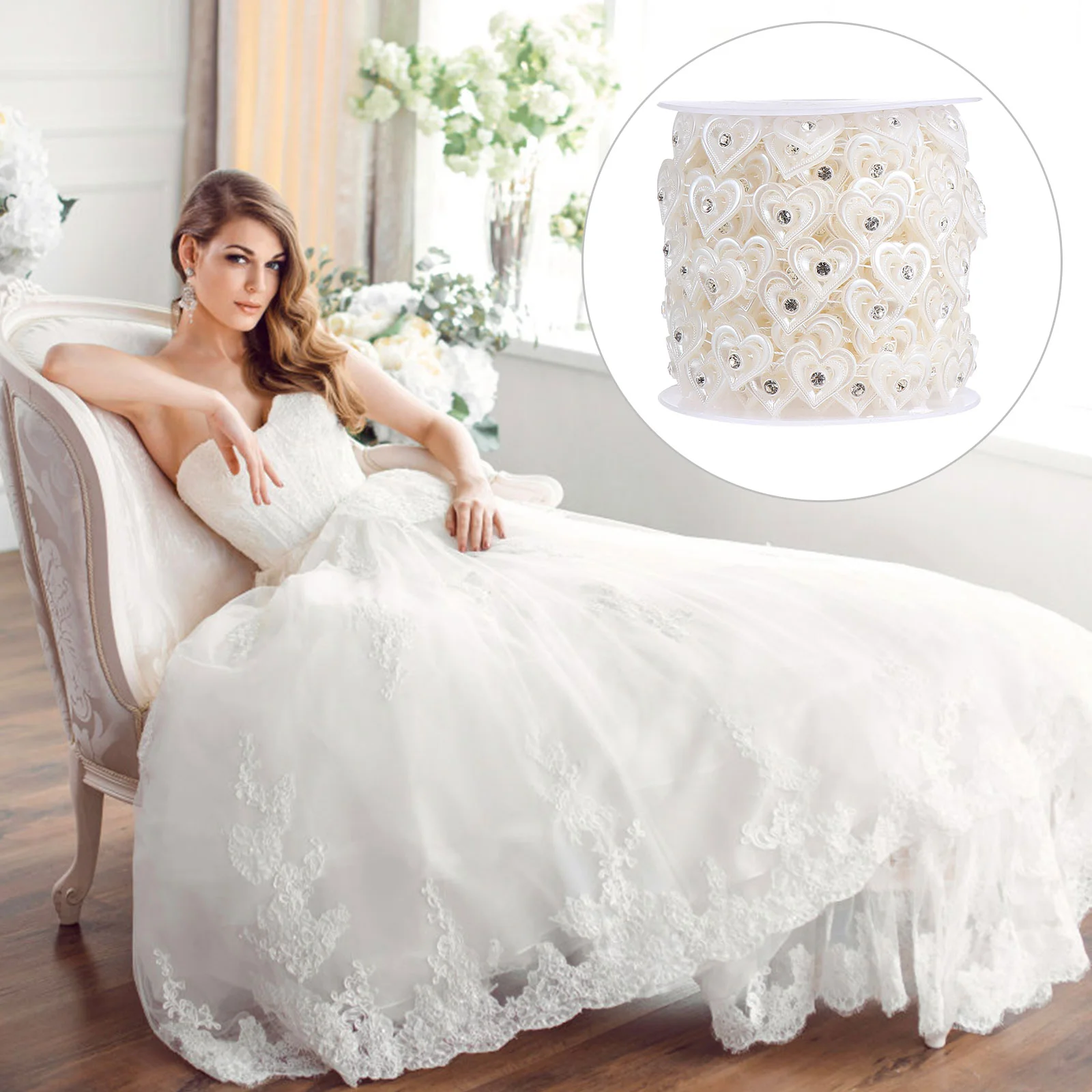 Rhinestone Sewing Chain Pearl Trims Craftsgarlandbeaded Bridal Trim Banding Wire Crystal Rhinestones Clothing Embellishments Diy
Rhinestone Sewing Chain Pearl Trims Craftsgarlandbeaded Bridal Trim Banding Wire Crystal Rhinestones Clothing Embellishments Diy