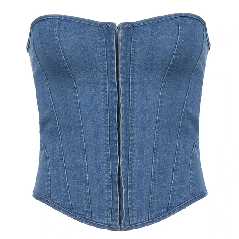 A0NF Pastoral Style Washed Denim Lift Up Female Waist Corset Sleeveless Top Women Slimming Waistband Elastic Corsets Tunic
A0NF Pastoral Style Washed Denim Lift Up Female Waist Corset Sleeveless Top Women Slimming Waistband Elastic Corsets Tunic