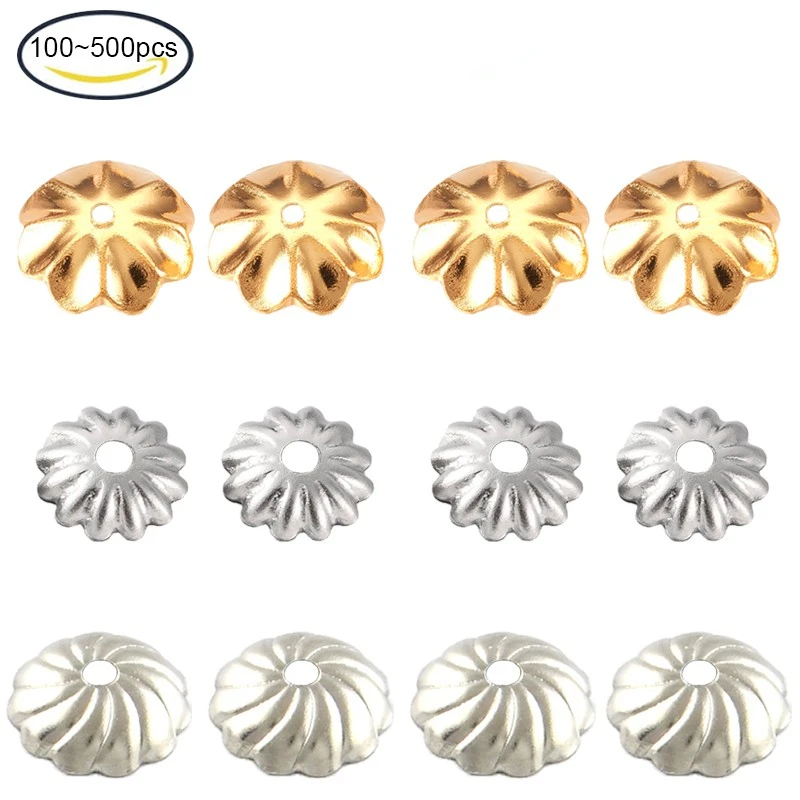 100-500PC 304 or 316 Stainless Steel Flower Bead Caps Stainless Steel Color 6x1mm Hole: 1mm
100-500PC 304 or 316 Stainless Steel Flower Bead Caps Stainless Steel Color 6x1mm Hole: 1mm