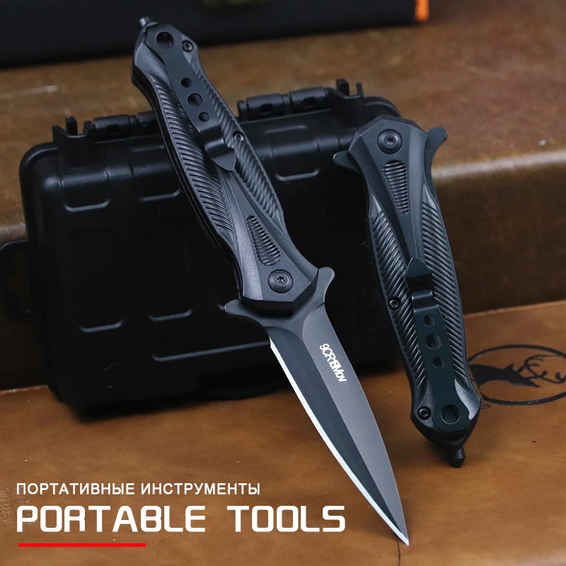Multi-purpose outdoor knife sharp portable knife high hardness 9CR18 steel folding knife outdoor camping self-defense knife
Multi-purpose outdoor knife sharp portable knife high hardness 9CR18 steel folding knife outdoor camping self-defense knife