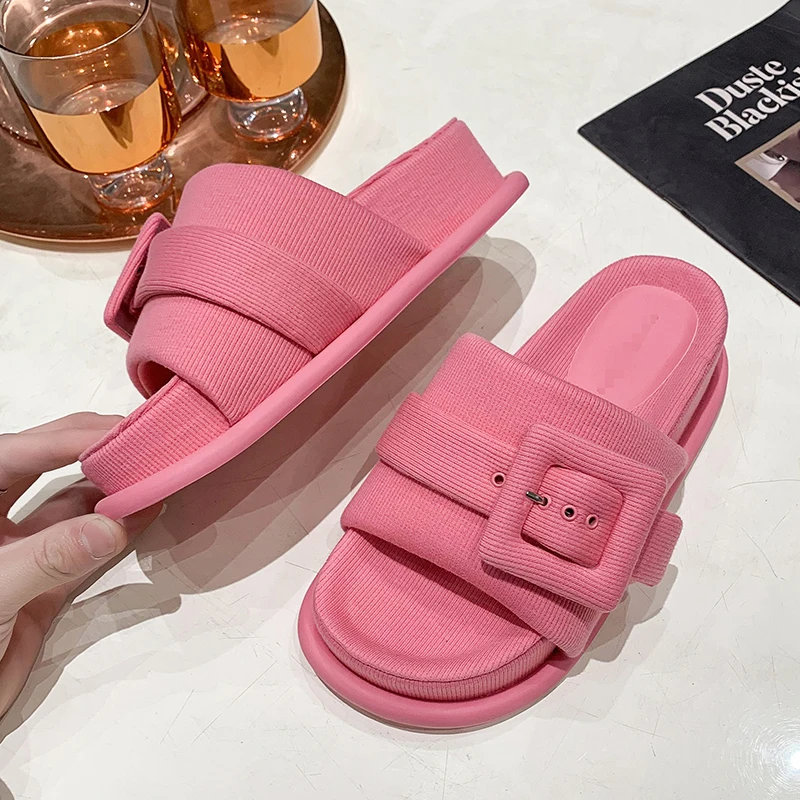 New Arrival for Spring 2023 Square Buckle Cecoration Open Toe Casual Slippers for Women Zapatos De Mujer Indoor Platform Slides
New Arrival for Spring 2023 Square Buckle Cecoration Open Toe Casual Slippers for Women Zapatos De Mujer Indoor Platform Slides