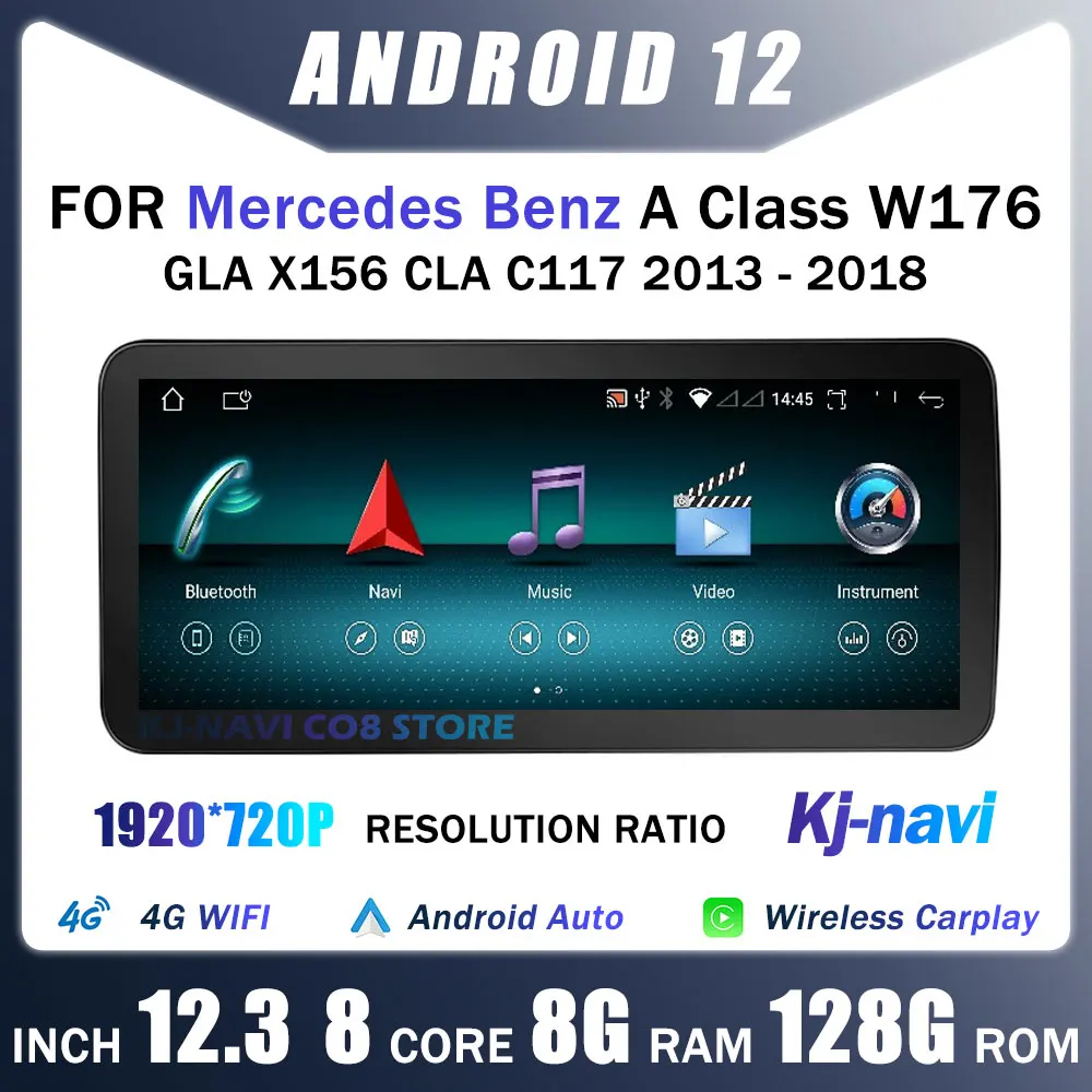 Android 12 12.3'' For Mercedes Benz A Class W176/GLA X156/CLA C117 2013-2018 Car Multimedia Player GPS Radio Stereo Carplay
Android 12 12.3'' For Mercedes Benz A Class W176/GLA X156/CLA C117 2013-2018 Car Multimedia Player GPS Radio Stereo Carplay