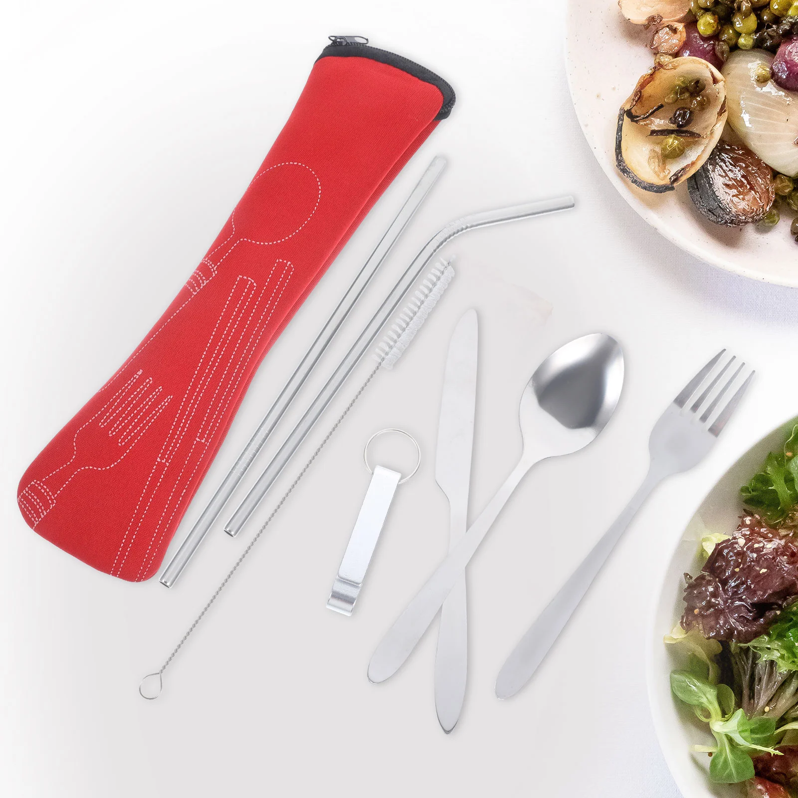 1 Set Reusable Dinner Spoon Reusable Cutlery Western Flatware Dinnerware Kit for Kitchen Travel
1 Set Reusable Dinner Spoon Reusable Cutlery Western Flatware Dinnerware Kit for Kitchen Travel
