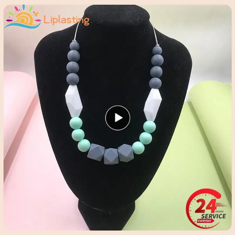 Baby Teether Bead Toddler Necklace Food Grade Silicone Teething Kids Infant Molars Tooth Beads Necklace Chewing Teething Toys
Baby Teether Bead Toddler Necklace Food Grade Silicone Teething Kids Infant Molars Tooth Beads Necklace Chewing Teething Toys