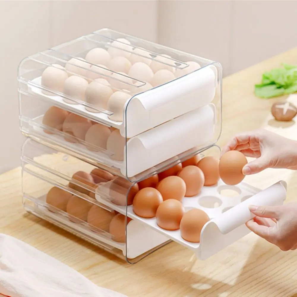 Egg Tray Egg Holder Kitchen Storage Boxes Food Containers Egg Storage Box Egg Fresh-keeping Case Refrigerator Organizer
Egg Tray Egg Holder Kitchen Storage Boxes Food Containers Egg Storage Box Egg Fresh-keeping Case Refrigerator Organizer