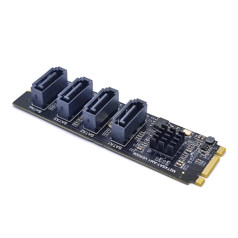 R58A M2 NVME to 3.0 4 Ports Adapter Converter Card ASM1064 6GB with Heasink for SATA SSD Riser Chassis Server Expansion
R58A M2 NVME to 3.0 4 Ports Adapter Converter Card ASM1064 6GB with Heasink for SATA SSD Riser Chassis Server Expansion