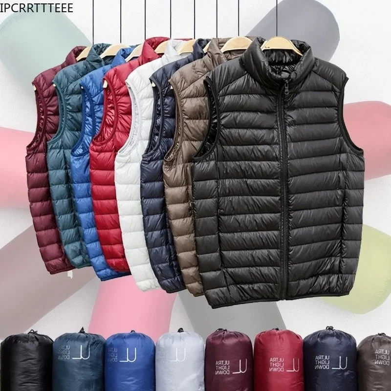 Autumn Winter Men Duck Down Vest 2023 Coat Ultralight Sleeveless Puffer Vest Jacket Ultra Thin Lightweight Down Jacket Waistcoat
Autumn Winter Men Duck Down Vest 2023 Coat Ultralight Sleeveless Puffer Vest Jacket Ultra Thin Lightweight Down Jacket Waistcoat