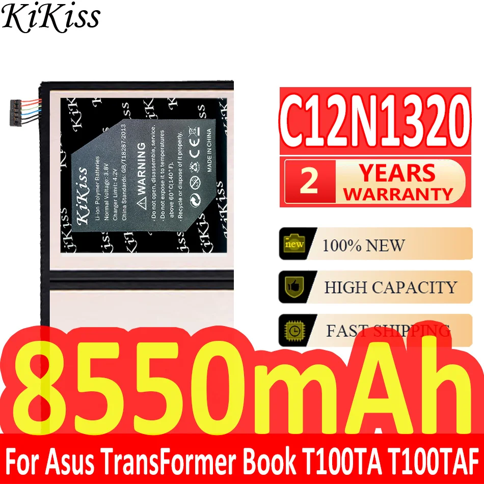 8550mAh KiKiss Powerful Battery C12N1406 C12N1320 for ASUS Pad Transformer Book T100TAL-DK T100TAL T100T TABLET T100TA T100TAF
8550mAh KiKiss Powerful Battery C12N1406 C12N1320 for ASUS Pad Transformer Book T100TAL-DK T100TAL T100T TABLET T100TA T100TAF