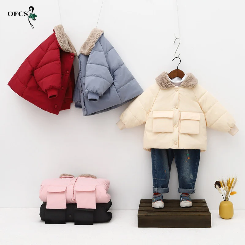 Winter Girls Cotton Jacket Fashion All-Match Thick Keep Warm Fur Collar Coat Korean Version 2-8 Years Child Quality Padded Down
Winter Girls Cotton Jacket Fashion All-Match Thick Keep Warm Fur Collar Coat Korean Version 2-8 Years Child Quality Padded Down
