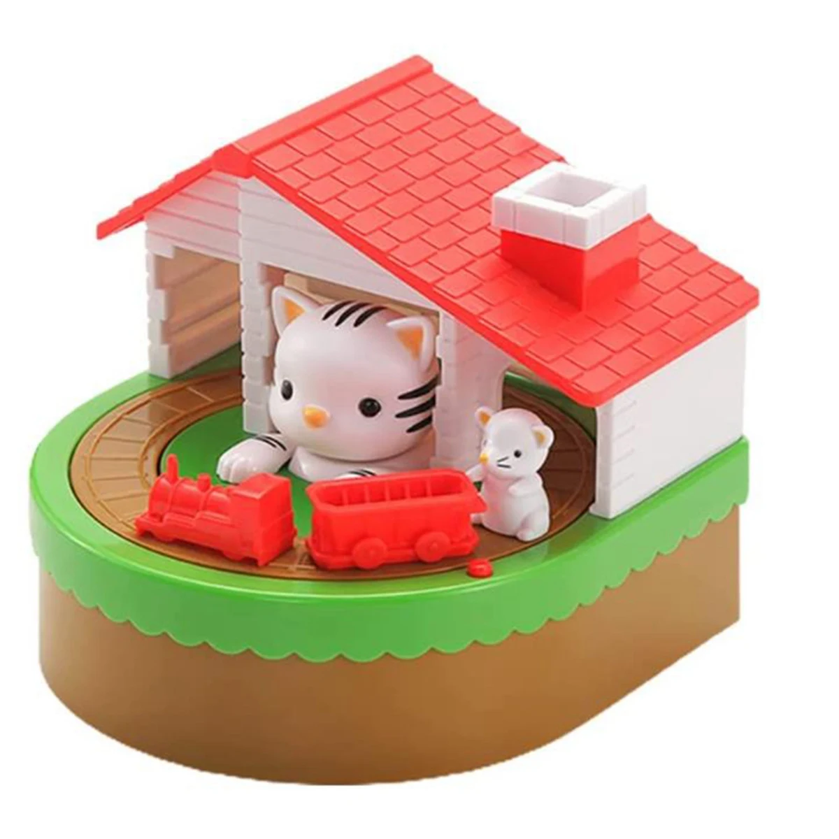 

Piggy Bank for Kids, Electronic Cat House Coin Bank Cat & Mouse Money Bank Automatically Stealing Money Box Saving Box