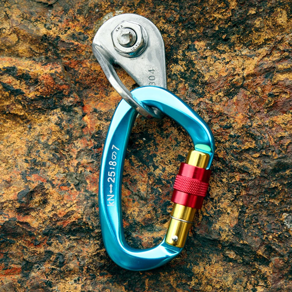 25KN Climbing Carabiner Clips Mountaineering Caving Rock Climbing Carabiner D Shaped Safety Master Screw Lock Buckle 2023 New
25KN Climbing Carabiner Clips Mountaineering Caving Rock Climbing Carabiner D Shaped Safety Master Screw Lock Buckle 2023 New