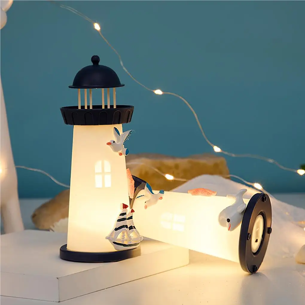 Exquisite LED Night Light Lighthouse Shaped Beside Lamp Household Living Room Table Lanter Night Lighting Decor
Exquisite LED Night Light Lighthouse Shaped Beside Lamp Household Living Room Table Lanter Night Lighting Decor