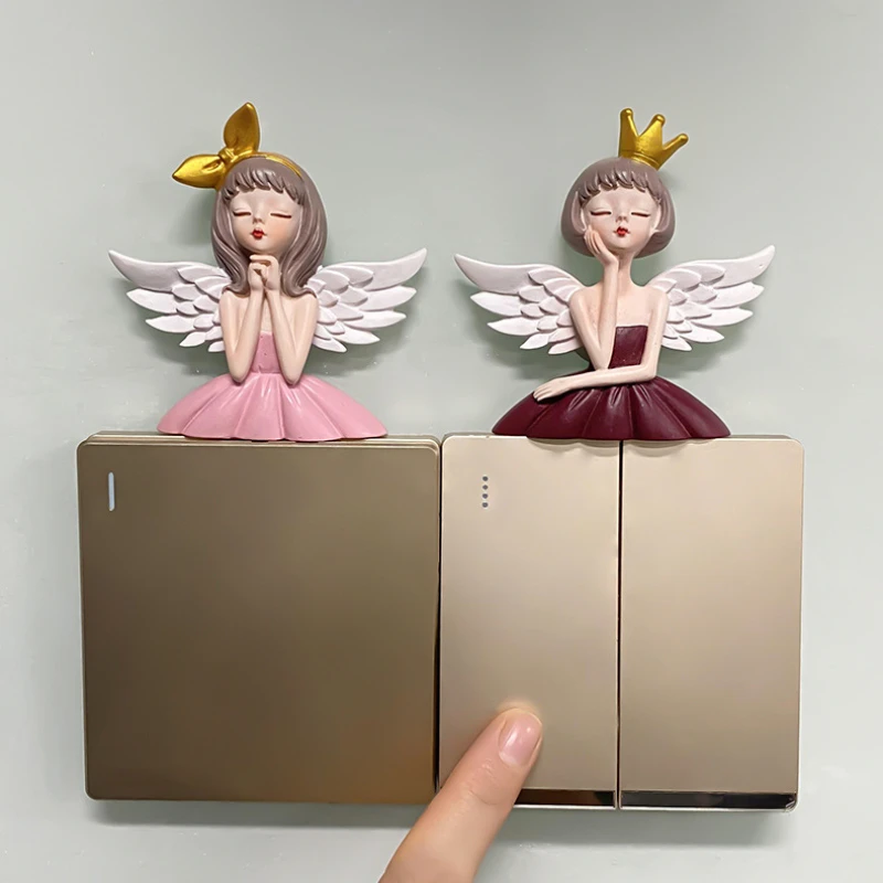 Creative Angel Girl 3D Stereo Light Switch Sticker Socket Decorative Stickers Household Refrigerator Wall Decoration Stickers
Creative Angel Girl 3D Stereo Light Switch Sticker Socket Decorative Stickers Household Refrigerator Wall Decoration Stickers
