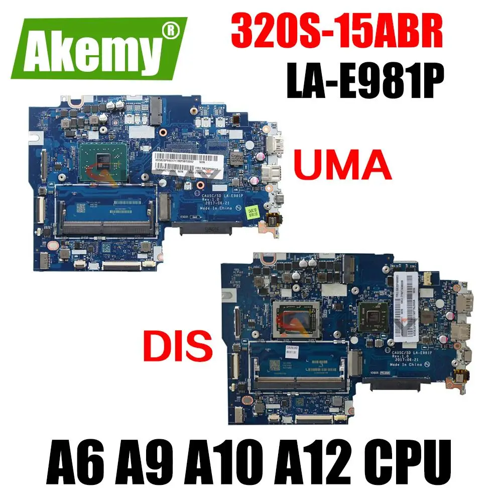 LA-E981P motherboard For Lenovo 320S-15ABR 320S-15AST Laptop motherboard Mainboard with A6 A9 A10 A12 AMD CPU DIS
LA-E981P motherboard For Lenovo 320S-15ABR 320S-15AST Laptop motherboard Mainboard with A6 A9 A10 A12 AMD CPU DIS