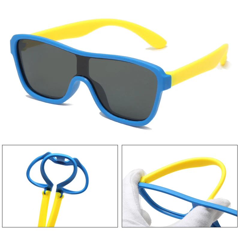 

Детские поляризованные солнцезащитные очки, Детские Квадратные Солнцезащитные очки с подземными линзами TR90, солнцезащитные очки Polaroid для ...