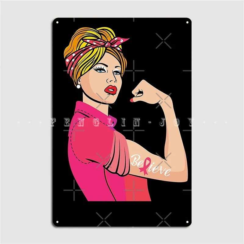 Breast Cancer Awareness Riveter Style Metal Plaque Poster Custom Garage Club Club Home Wall Decor Tin Sign Poster
Breast Cancer Awareness Riveter Style Metal Plaque Poster Custom Garage Club Club Home Wall Decor Tin Sign Poster