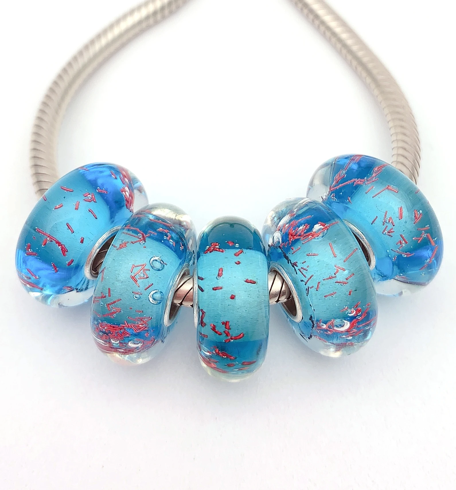 YG601 5X 100% Authenticity S925 Sterling Silver Beads Murano Glassbeads NEW Fit European Charms Bracelet Diy Jewelry Lampwork
YG601 5X 100% Authenticity S925 Sterling Silver Beads Murano Glassbeads NEW Fit European Charms Bracelet Diy Jewelry Lampwork