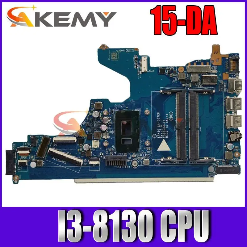 Для ноутбука HP Pavilion 15-DA 15T-DA, материнская плата EPK50, LA-G07DP с LA-G07EP DDR4 100%, полная яркость
Для ноутбука HP Pavilion 15-DA 15T-DA, материнская плата EPK50, LA-G07DP с LA-G07EP DDR4 100%, полная яркость