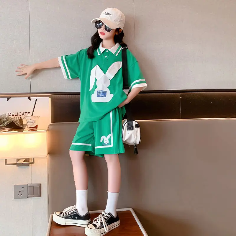 2023 Summer Girls Clothing Sets Children Casual Children's Polo Shirt Wear Kids Girl T-Shirt+ Shorts Pants 2Pcs Clothes Sets
2023 Summer Girls Clothing Sets Children Casual Children's Polo Shirt Wear Kids Girl T-Shirt+ Shorts Pants 2Pcs Clothes Sets