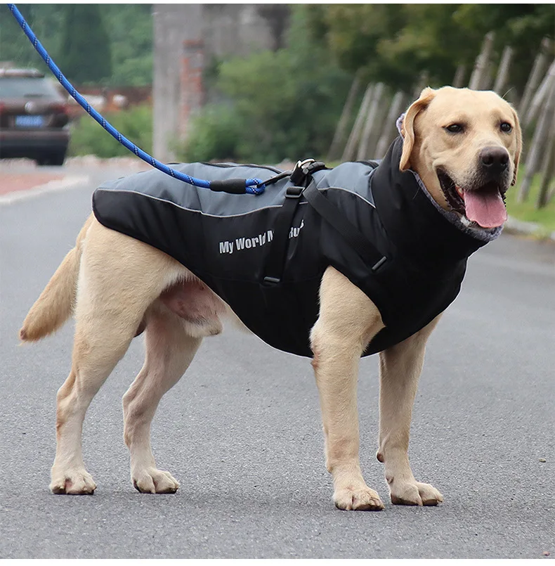 Winter Warm Dog Clothes Waterproof Outfit Vest Reflective Outdoor Pets Dog Jacket Coat For Labrador Bulldog Large Dog Clothing
Winter Warm Dog Clothes Waterproof Outfit Vest Reflective Outdoor Pets Dog Jacket Coat For Labrador Bulldog Large Dog Clothing