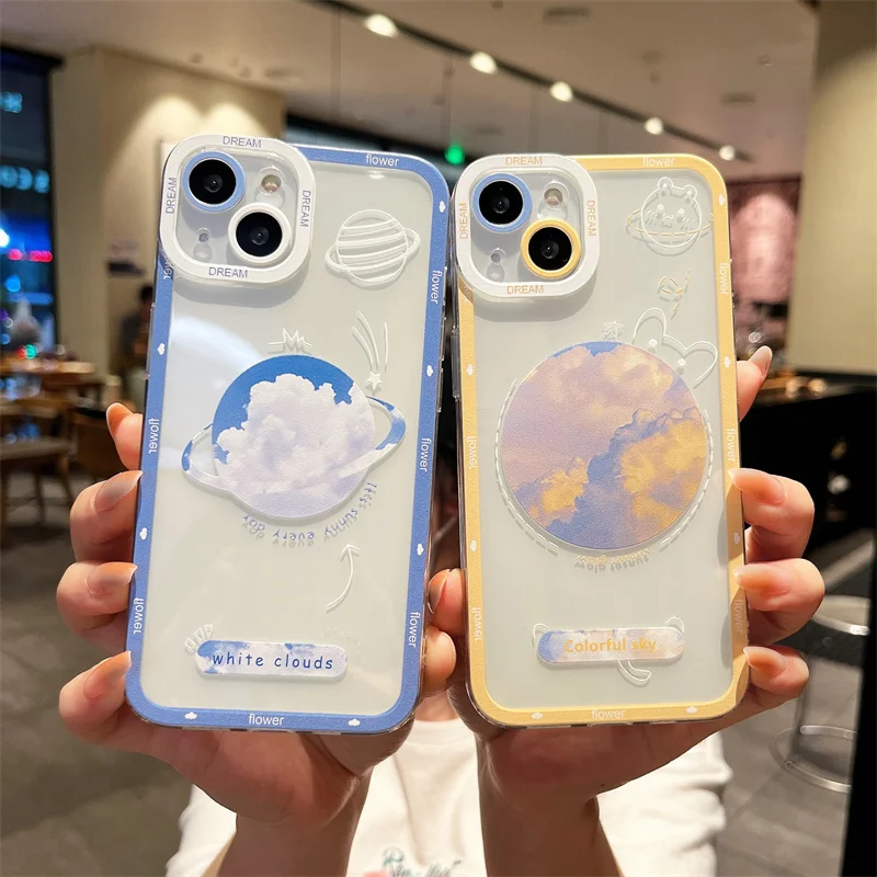 Colorful Sky Clouds Clear Phone Case for iPhone 14 13 11 12 Pro Max Mini X XR XS Max 7 8 Plus SE 2020 Shockproof Soft Back Cover
Colorful Sky Clouds Clear Phone Case for iPhone 14 13 11 12 Pro Max Mini X XR XS Max 7 8 Plus SE 2020 Shockproof Soft Back Cover