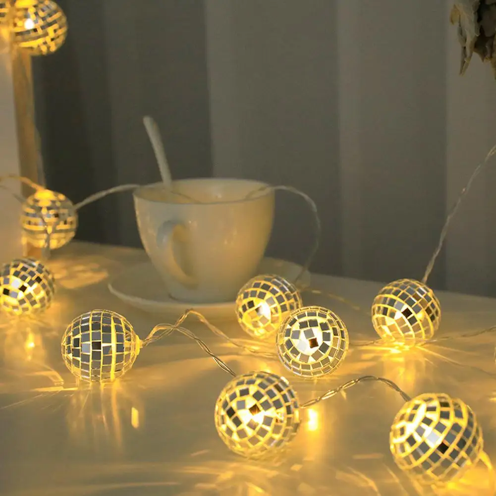 Led Mirror Ball String Lights Stage Reflection Lamp For Bar Wedding Party New Year Christmas Decoration
Led Mirror Ball String Lights Stage Reflection Lamp For Bar Wedding Party New Year Christmas Decoration