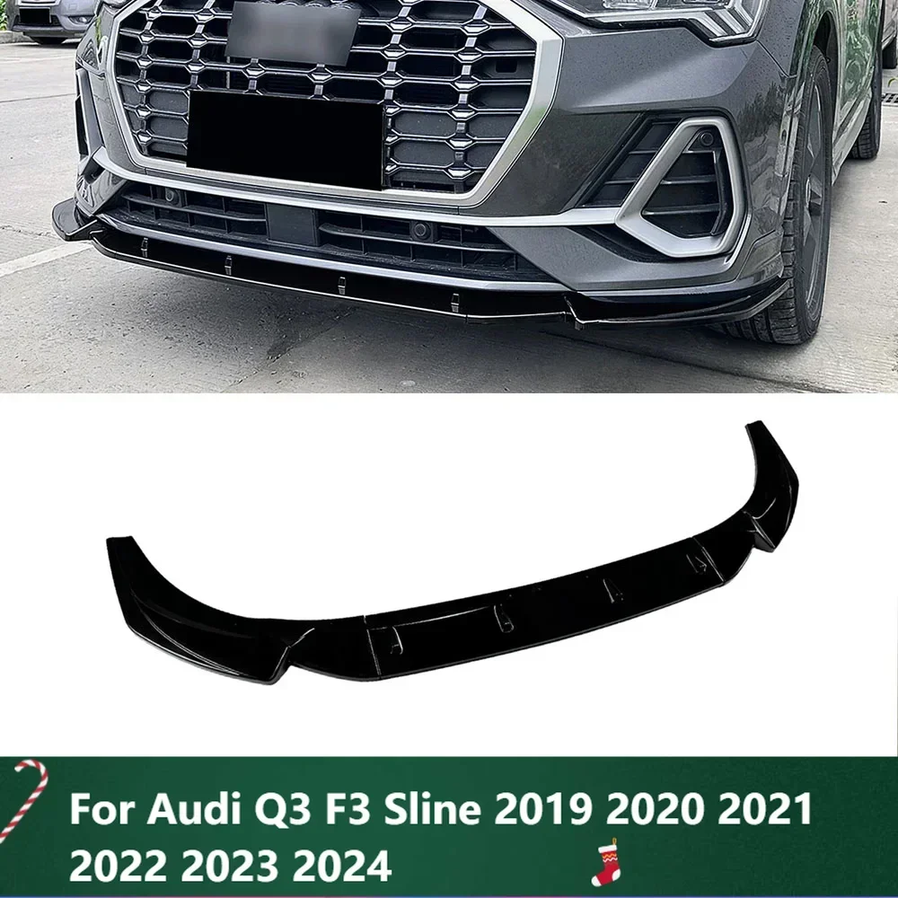 Новинка! Разветвитель переднего бампера для Audi Q3 F3 Sline 2019 2020 2021 2022 2023 2024