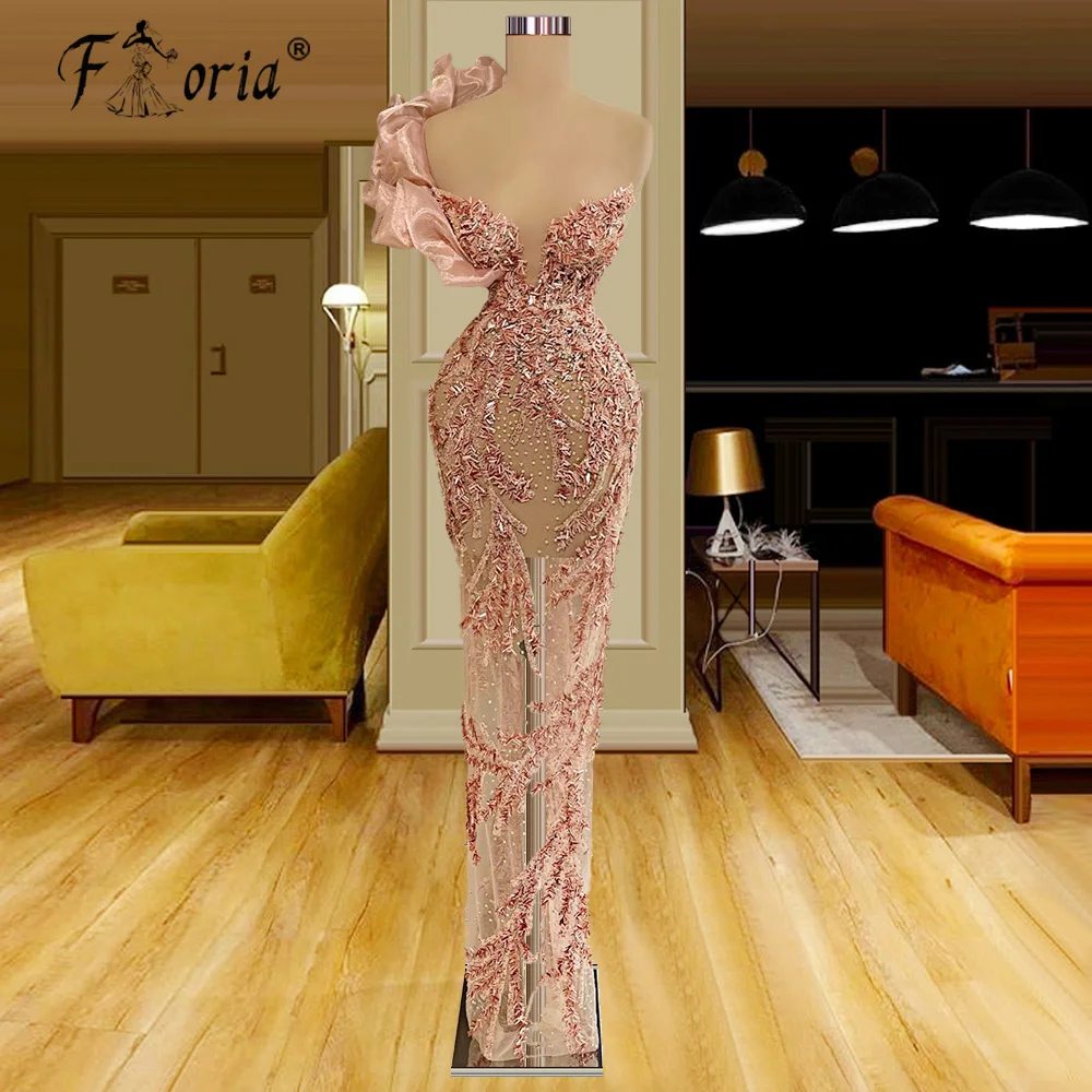Elegant Champagne Pink Mermaid Prom Dresses 2022 Sparkly Beaded Aso Ebi Arabic Evening Dress Illusion Special Occasion Gown
Elegant Champagne Pink Mermaid Prom Dresses 2022 Sparkly Beaded Aso Ebi Arabic Evening Dress Illusion Special Occasion Gown