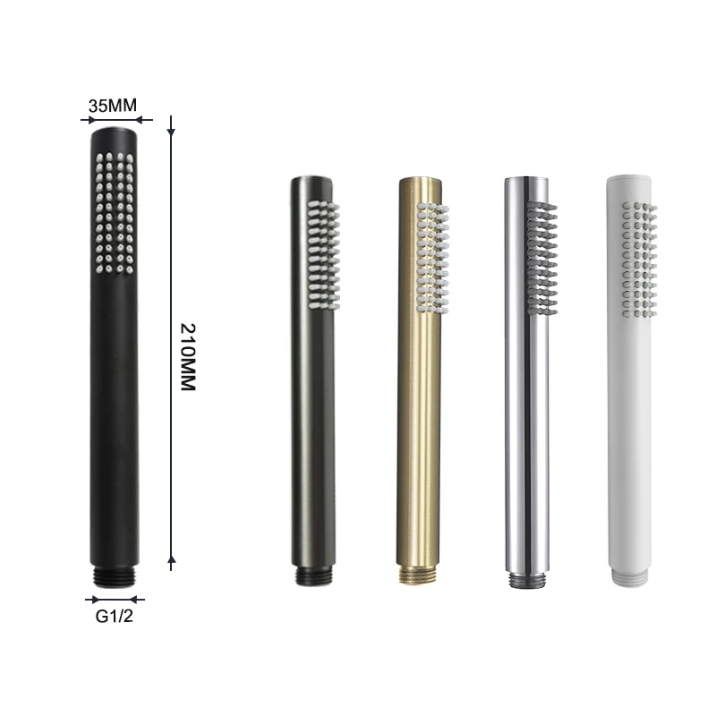 Modern Design Handheld Solid Brass Shower Head Round Bath Spray Nozzle Bathroom Accessories Water-Saving Shower Sprayer
Modern Design Handheld Solid Brass Shower Head Round Bath Spray Nozzle Bathroom Accessories Water-Saving Shower Sprayer