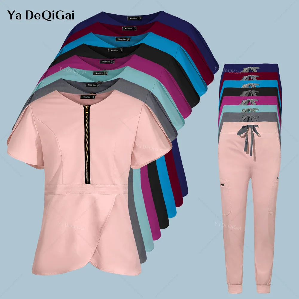 Beauty Salon Workwear Fashion Jogger Suits Medical Nursing Uniforms Scrubs Set Women Hoapital Work Clothes Doctor Surgery Suits
Beauty Salon Workwear Fashion Jogger Suits Medical Nursing Uniforms Scrubs Set Women Hoapital Work Clothes Doctor Surgery Suits