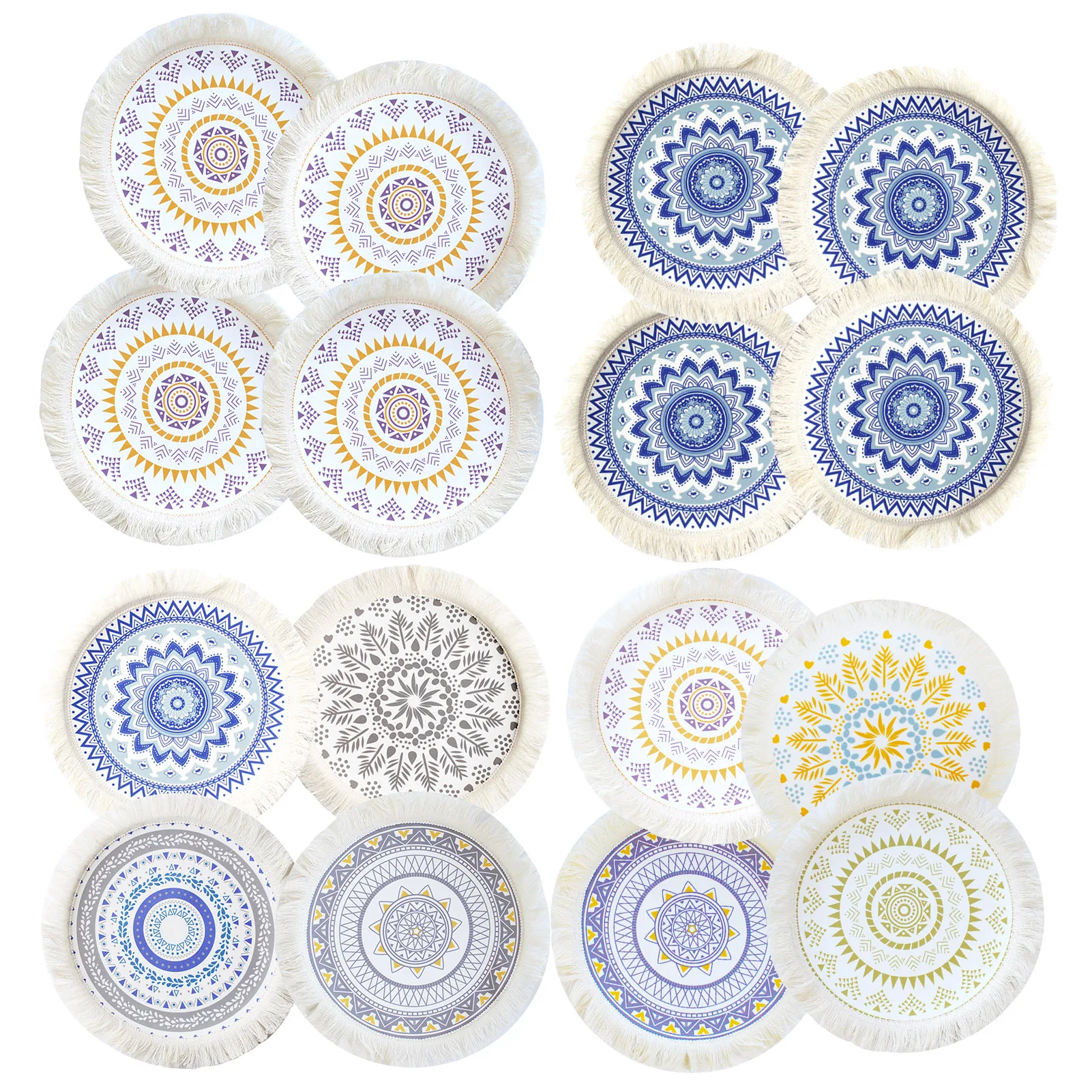 Макраме подставки ручной работы хлопковые тканые подставки в стиле бохо набор из 4 подставок в стиле бохо для домашнего декора кухня Свадеб...
Макраме подставки ручной работы хлопковые тканые подставки в стиле бохо набор из 4 подставок в стиле бохо для домашнего декора кухня Свадеб...