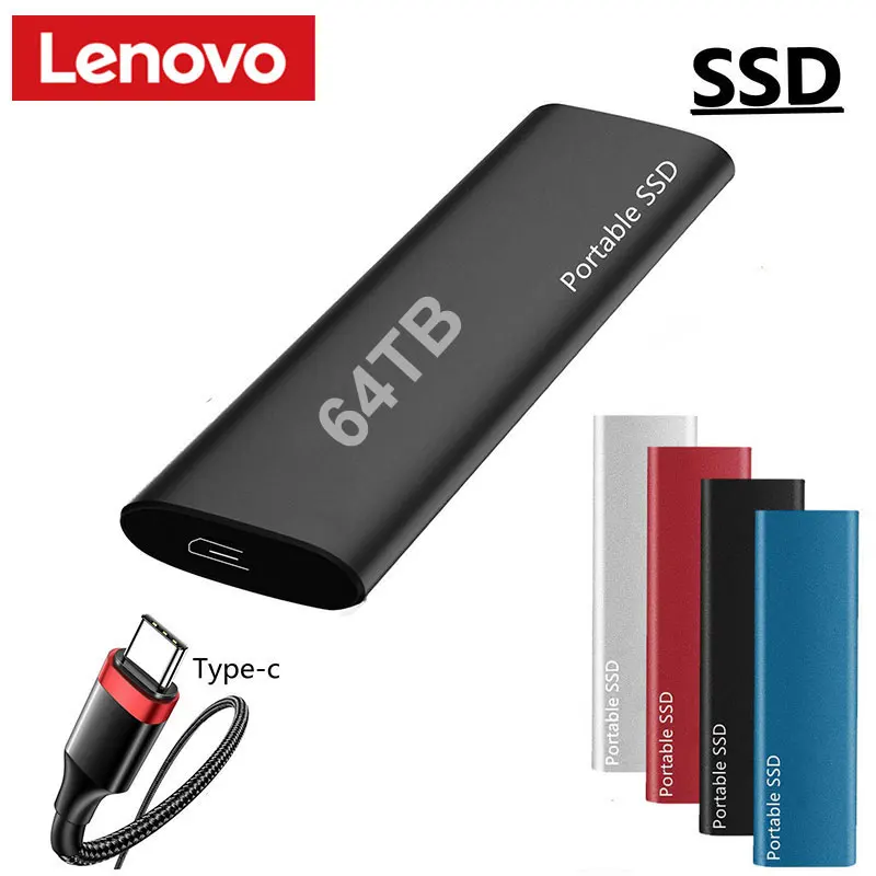 Портативный Оригинальный SSD-накопитель Lenovo на 1 ТБ, внешний твердотельный жесткий диск USB3.1, интерфейс 64 ТБ SSD, мобильный жесткий диск для ноутбука, mac
Портативный Оригинальный SSD-накопитель Lenovo на 1 ТБ, внешний твердотельный жесткий диск USB3.1, интерфейс 64 ТБ SSD, мобильный жесткий диск для ноутбука, mac