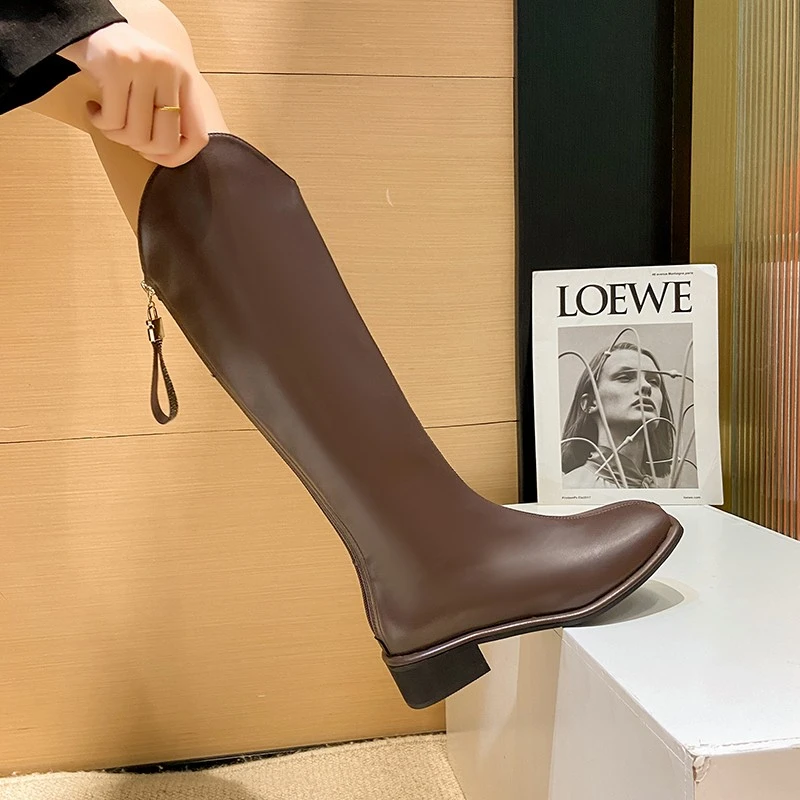 Brown High Boots for Women In Spring and Autumn, V Mouth, 2022 New Knee Length Boots, Long Boots, Thin Boots Women Boots
Brown High Boots for Women In Spring and Autumn, V Mouth, 2022 New Knee Length Boots, Long Boots, Thin Boots Women Boots