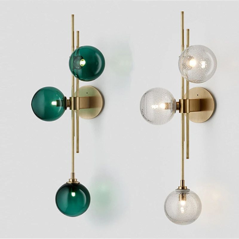 Postmodern Glass Ball LED Wall Lamps Nordic Home Decor Golden Wall Lamp Living Room Bedroom Corridor Hotel Sconce Light Fixture
Postmodern Glass Ball LED Wall Lamps Nordic Home Decor Golden Wall Lamp Living Room Bedroom Corridor Hotel Sconce Light Fixture