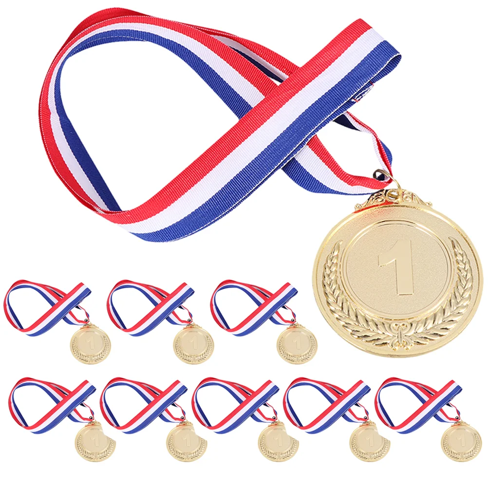 

12pcs Competition Award Medal Hanging Sports Meeting Award Medal Round Medal