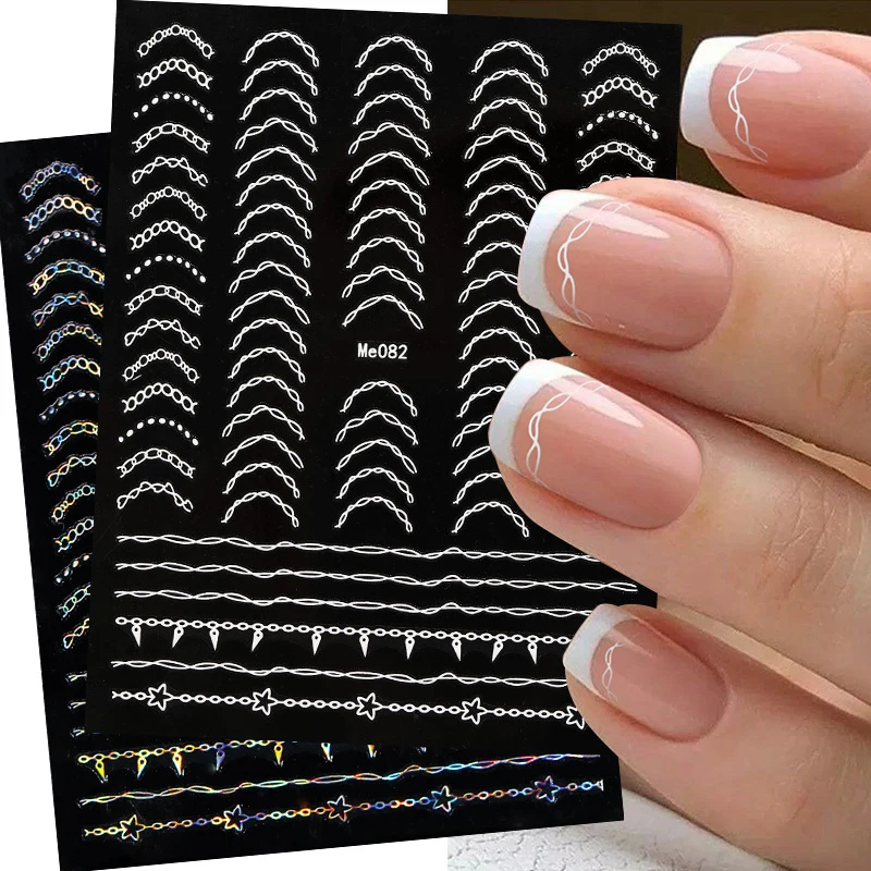 Nail Art Sticker Glitter Nail Design Striped Line Gold French Paper Self Adhesive 3D Flower Bronzing Line Geometric Nail Sticker
Nail Art Sticker Glitter Nail Design Striped Line Gold French Paper Self Adhesive 3D Flower Bronzing Line Geometric Nail Sticker