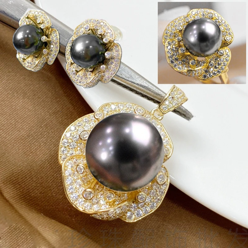 MeiBaPJ Real 925 Sterling Silver Flower Natural Freshwater Pearl Jewelry Set Pendant Earrings Ring Fine Wedding for Women
MeiBaPJ Real 925 Sterling Silver Flower Natural Freshwater Pearl Jewelry Set Pendant Earrings Ring Fine Wedding for Women