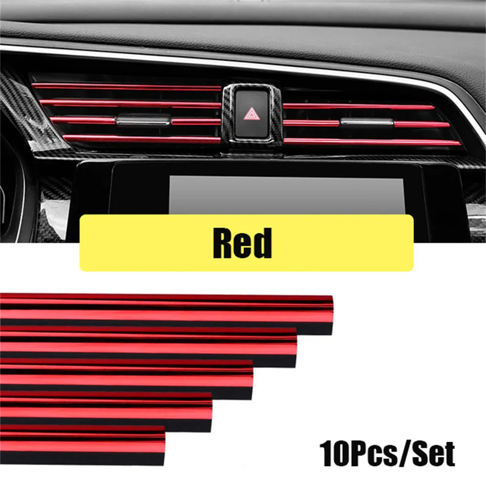 10pcs Car-styling Plating Air Outlet Trim Strip Interior Air Vent Grille Switch Rim Trim Outlet Decoration Strip DIY
10pcs Car-styling Plating Air Outlet Trim Strip Interior Air Vent Grille Switch Rim Trim Outlet Decoration Strip DIY