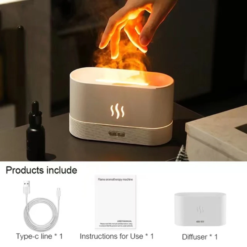 BANSY TIME Flame Humidifier Essential Oil Incense Machine Mute Bedroom Desktop Atmosphere Night Lamp Humidifying Air Purifyer
BANSY TIME Flame Humidifier Essential Oil Incense Machine Mute Bedroom Desktop Atmosphere Night Lamp Humidifying Air Purifyer