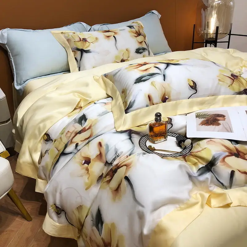 New Luxury 60 silkly sliding High branch and high density Bedding Set Soft King Queen size Duvet cover Bed Sheet set Pillowcases
New Luxury 60 silkly sliding High branch and high density Bedding Set Soft King Queen size Duvet cover Bed Sheet set Pillowcases