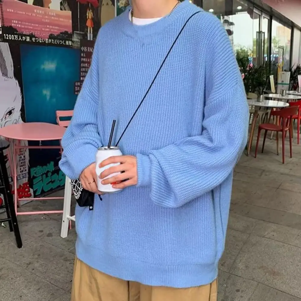 Trendy Men Knitted Top Super Soft Men Sweater Solid Color Pure Color Knitting Pullover Sweater Dressing
Trendy Men Knitted Top Super Soft Men Sweater Solid Color Pure Color Knitting Pullover Sweater Dressing