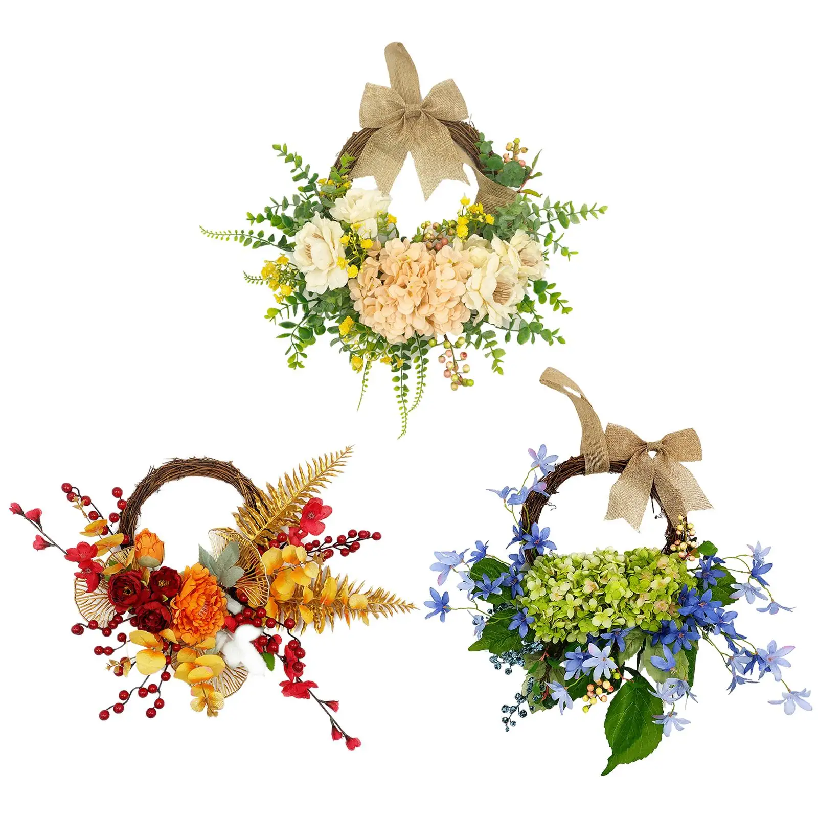 Doors Hanging Wreath Decoration Handmade Gifts Flower Loop Welcome Wreath Decor for Wall Windows New Year Holiday Spring Easter
Doors Hanging Wreath Decoration Handmade Gifts Flower Loop Welcome Wreath Decor for Wall Windows New Year Holiday Spring Easter