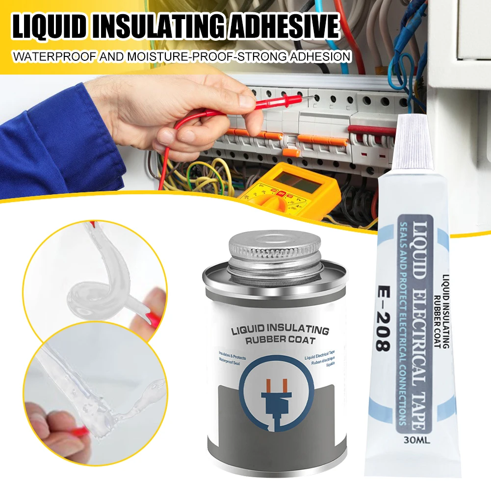 25/125ml High-Temperature Resistant Waterproof Liquid Insulation Electrical Glue Tape Sealant Fixed Liquid Electrical Tube
25/125ml High-Temperature Resistant Waterproof Liquid Insulation Electrical Glue Tape Sealant Fixed Liquid Electrical Tube