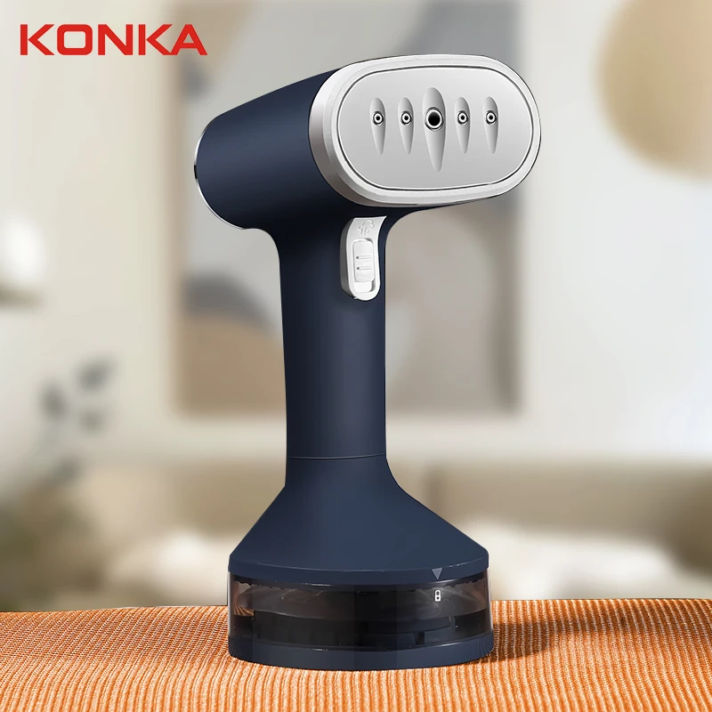 

KONKA Ironing Machine Clothes Blue Handhold Garment Steamer For Home Travel Business 140ml Removable Water Tank EU&US Plug